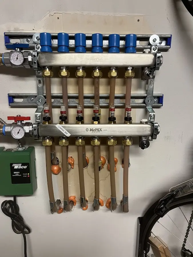 Plumber performing Gas Leak Detection at a residential property in Kochville